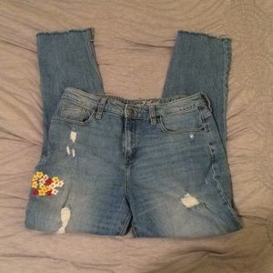 Embroidered Jeans Custom Universal Thread 10